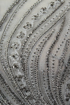 Supplier Boat Neck Beaded Mesh Mother of the Bride Dress MK072