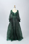 Wholesale Square - V Neck Beaded Lace Mother of the Bride Dress MK074
