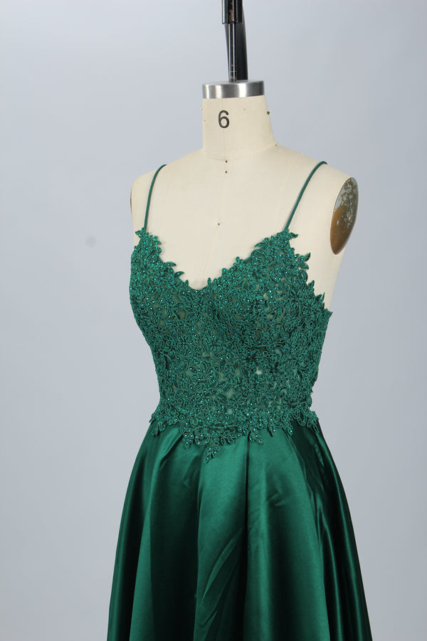 Enchanting Radiance Lace and Satin Prom Wholesale QT005B