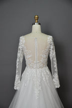 Timeless Romance Wholesale Lace Long Sleeve Wedding Gown 3289