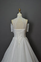 Wholesale High - Neck Wedding Dress with Oversized Bow 3283