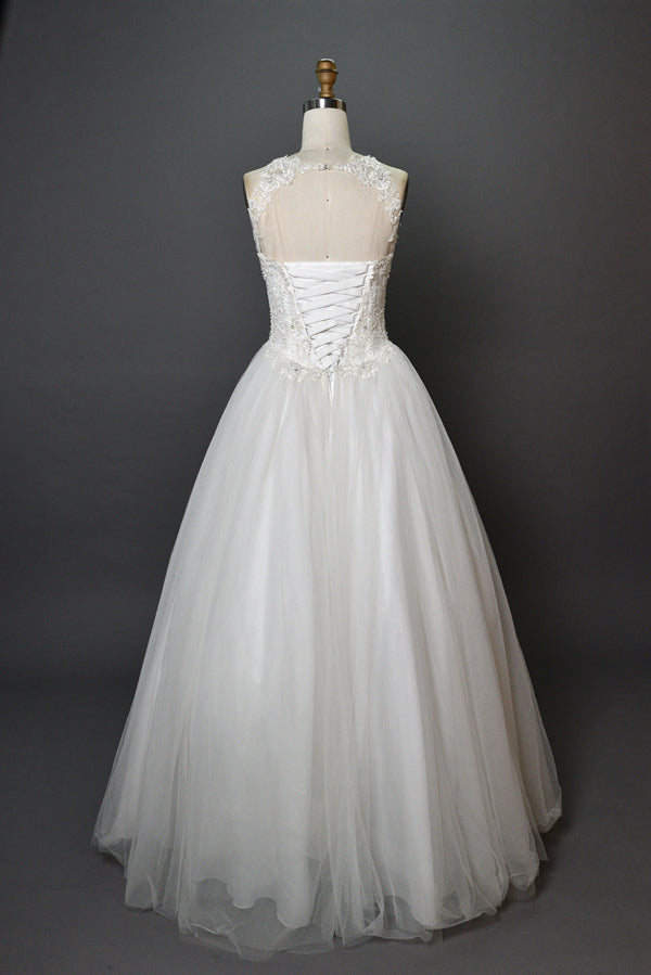 Wholesale Beaded Bodice Tulle Ball Gown Wedding Dress 3281