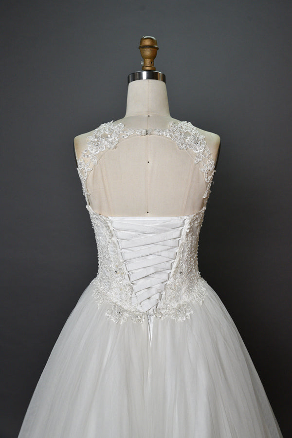 Wholesale Beaded Bodice Tulle Ball Gown Wedding Dress 3281