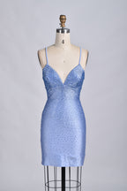 Wholesale Dazzling Prom Short Dress with Heat-Set Rhinestones 32858B