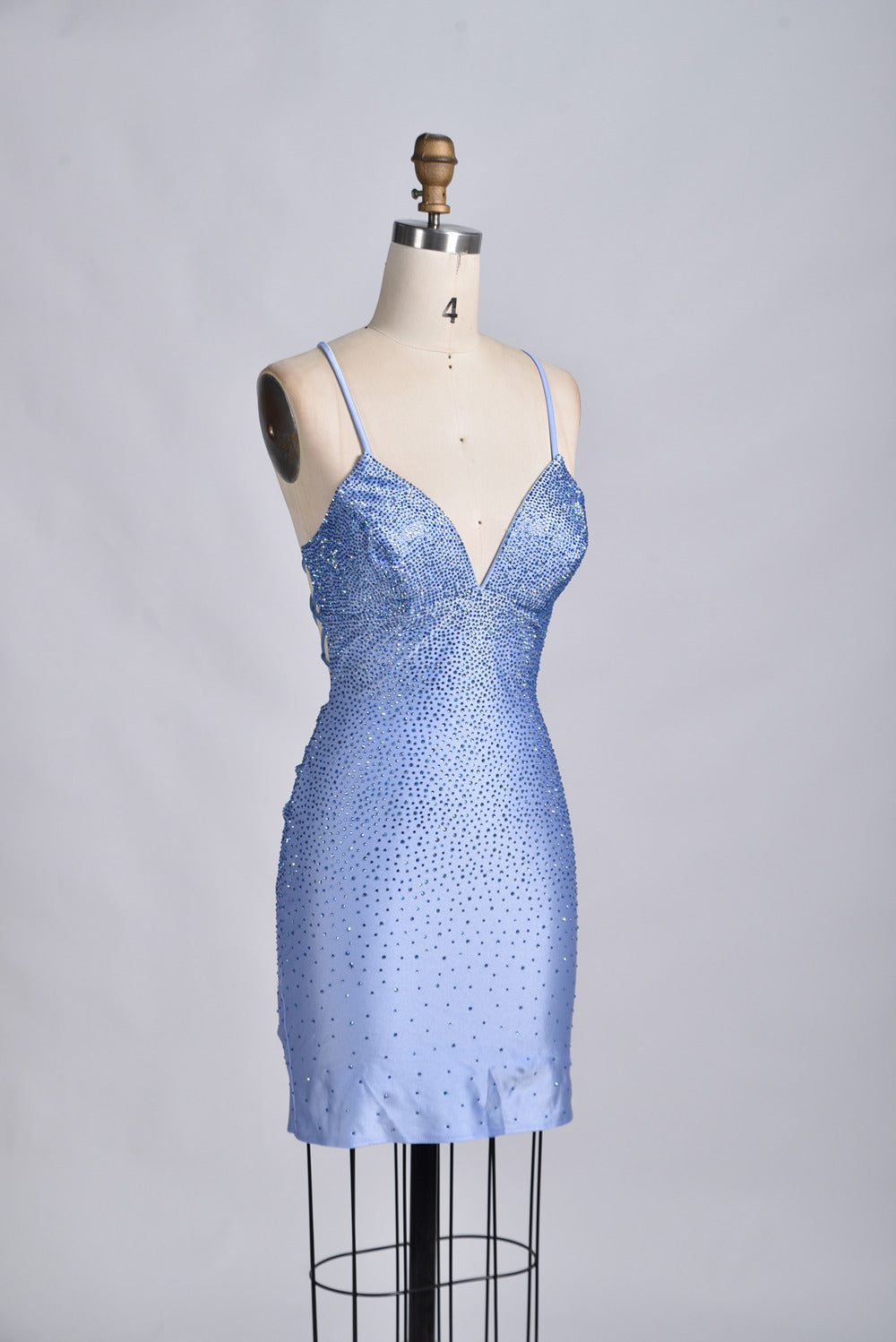 Wholesale Dazzling Prom Short Dress with Heat-Set Rhinestones 32858B